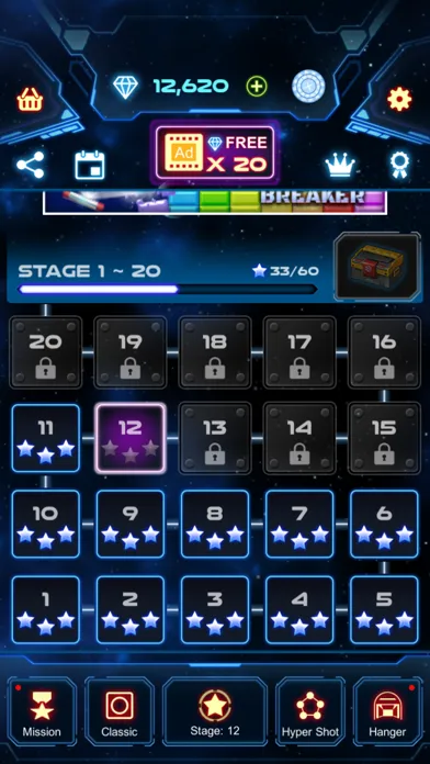 Capturas de tela do Bricks Breaker Galaxy Shooter