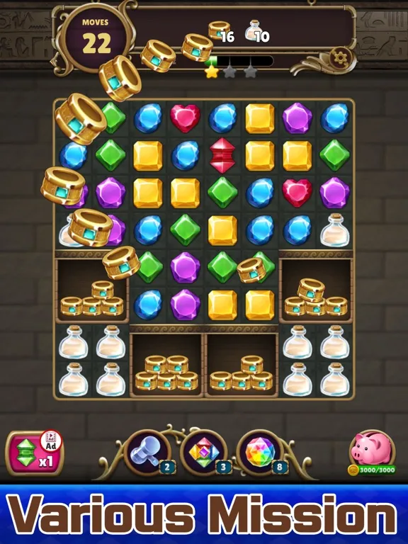 Jewel Land : Match 3 puzzle iPad 应用截图
