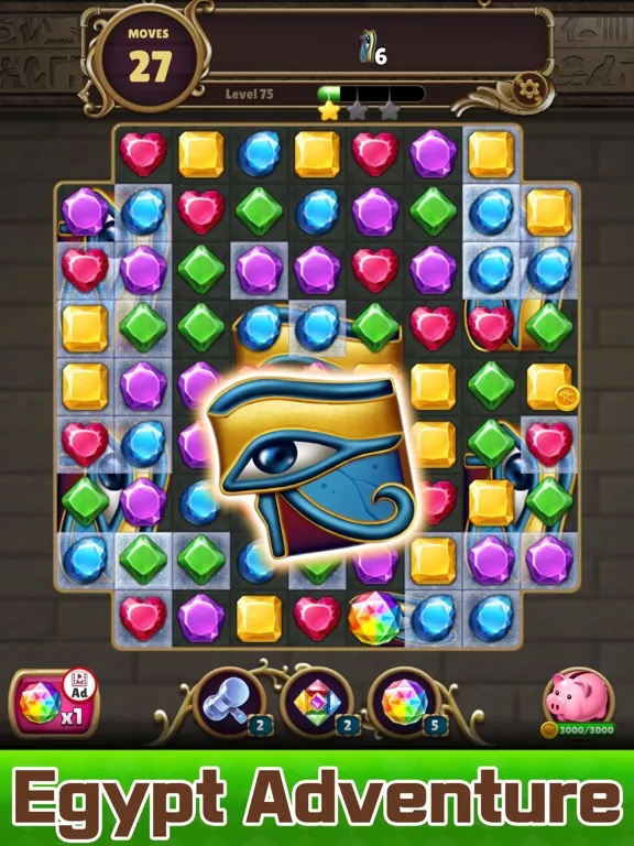 Jewel Land : Match 3 puzzle iPad 应用截图