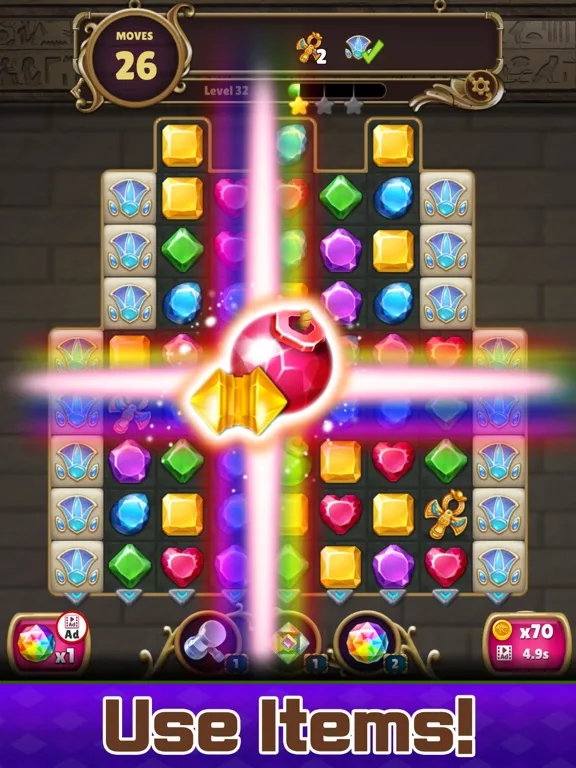 Jewel Land : Match 3 puzzle iPad 应用截图