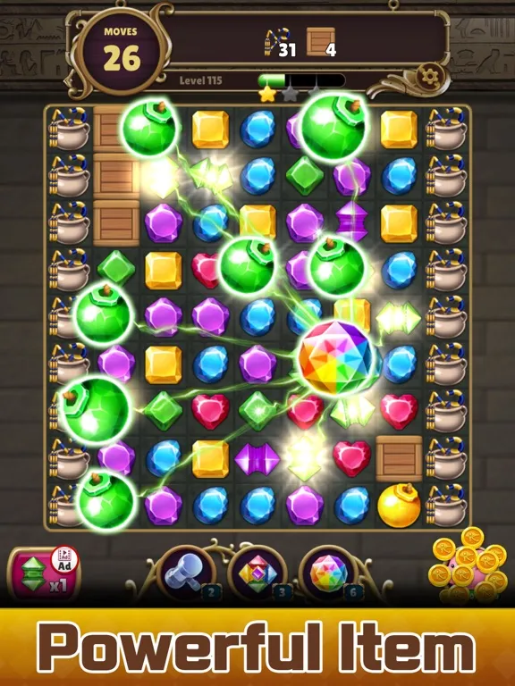 Jewel Land : Match 3 puzzle iPad 应用截图