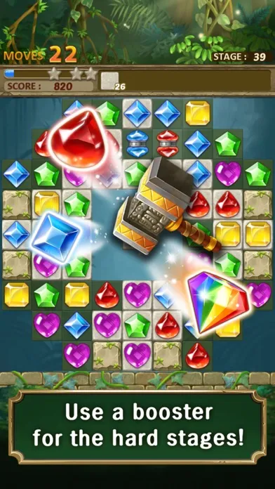 Capturas de tela do Jewels Jungle : Match 3 Puzzle