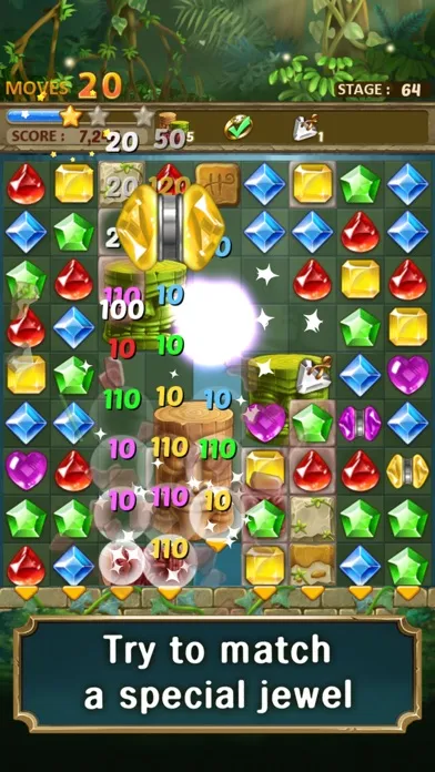 Capturas de tela do Jewels Jungle : Match 3 Puzzle