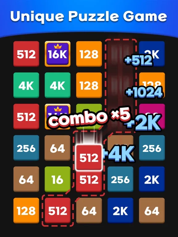 Merge 2248: Link Number Puzzle iPad  Ekran Görüntüleri