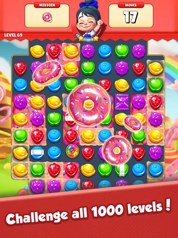 Sugar Hunter: Match 3 Puzzle iPad 應用截圖