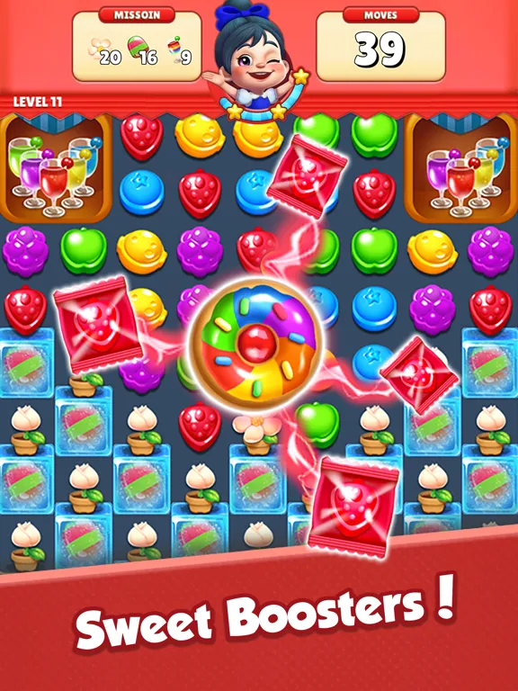 Sugar Hunter: Match 3 Puzzle iPad 應用截圖