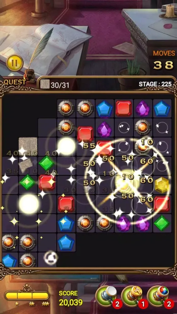 ภาพหน้าจอของ Jewels Magic : Quest