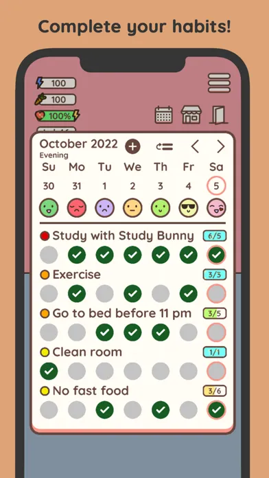 Capturas de pantalla de Habit Rabbit: Habit Tracker