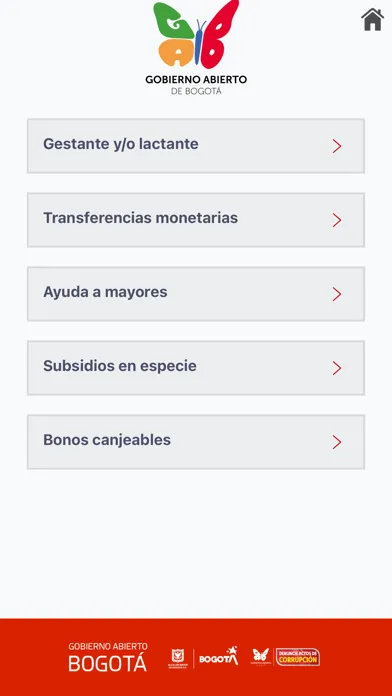 Ảnh chụp màn hình của GAB - Gobierno Abierto Bogotá