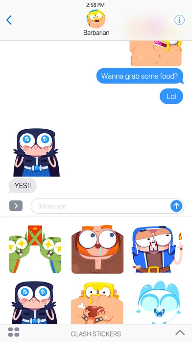 Capturas de pantalla de Clash Theater Stickers