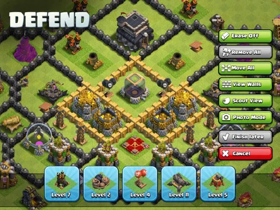 Tangkapan skrin Clash of Clans iPad 