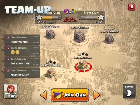 Tangkapan skrin Clash of Clans iPad 