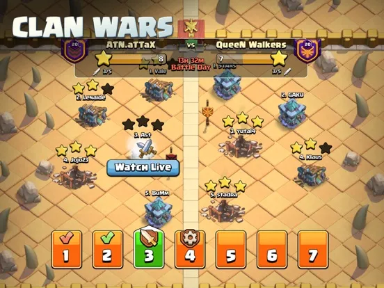Tangkapan skrin Clash of Clans iPad 