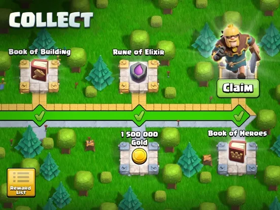 Tangkapan skrin Clash of Clans iPad 