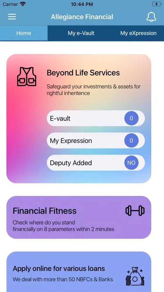Ảnh chụp màn hình của Allegiance Financial