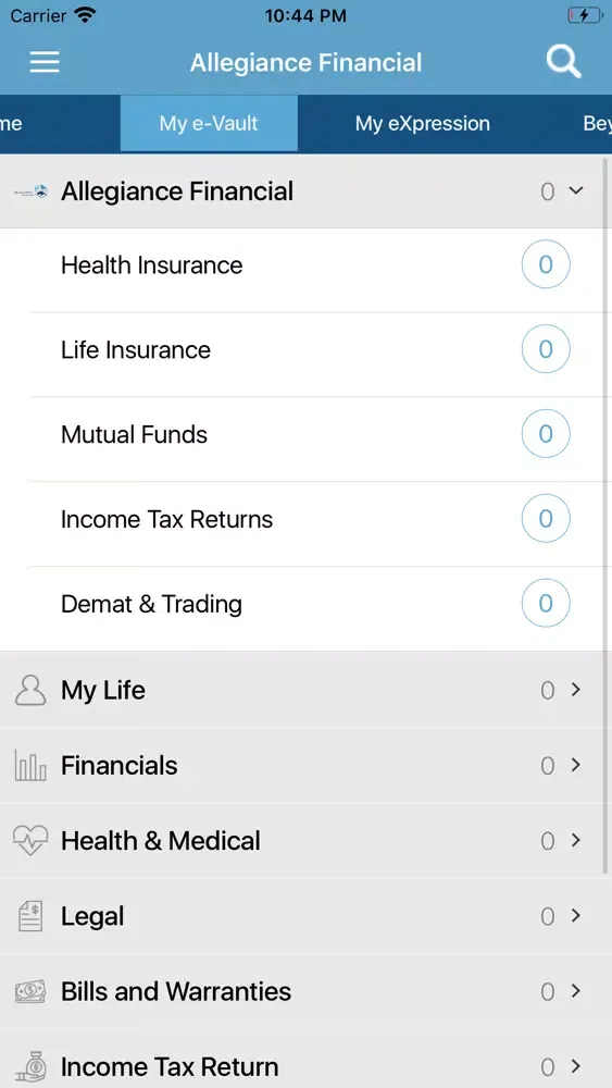 Ảnh chụp màn hình của Allegiance Financial