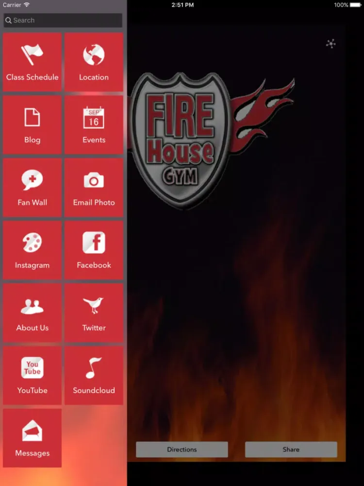 ภาพหน้าจอของ myfirehousegym iPad 