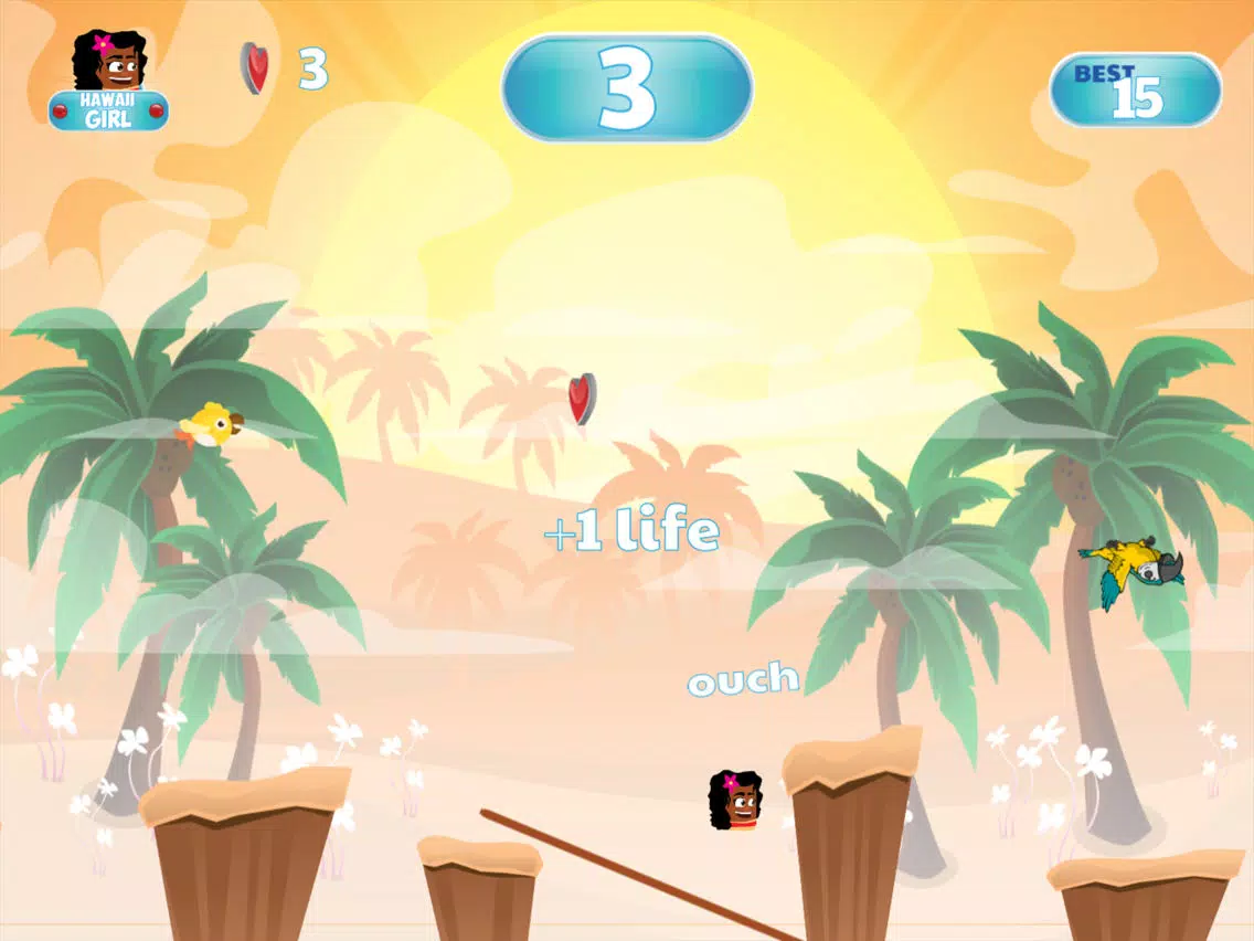 Tangkapan layar Hawaii Girl - Jumpy Game For Kids iPad 