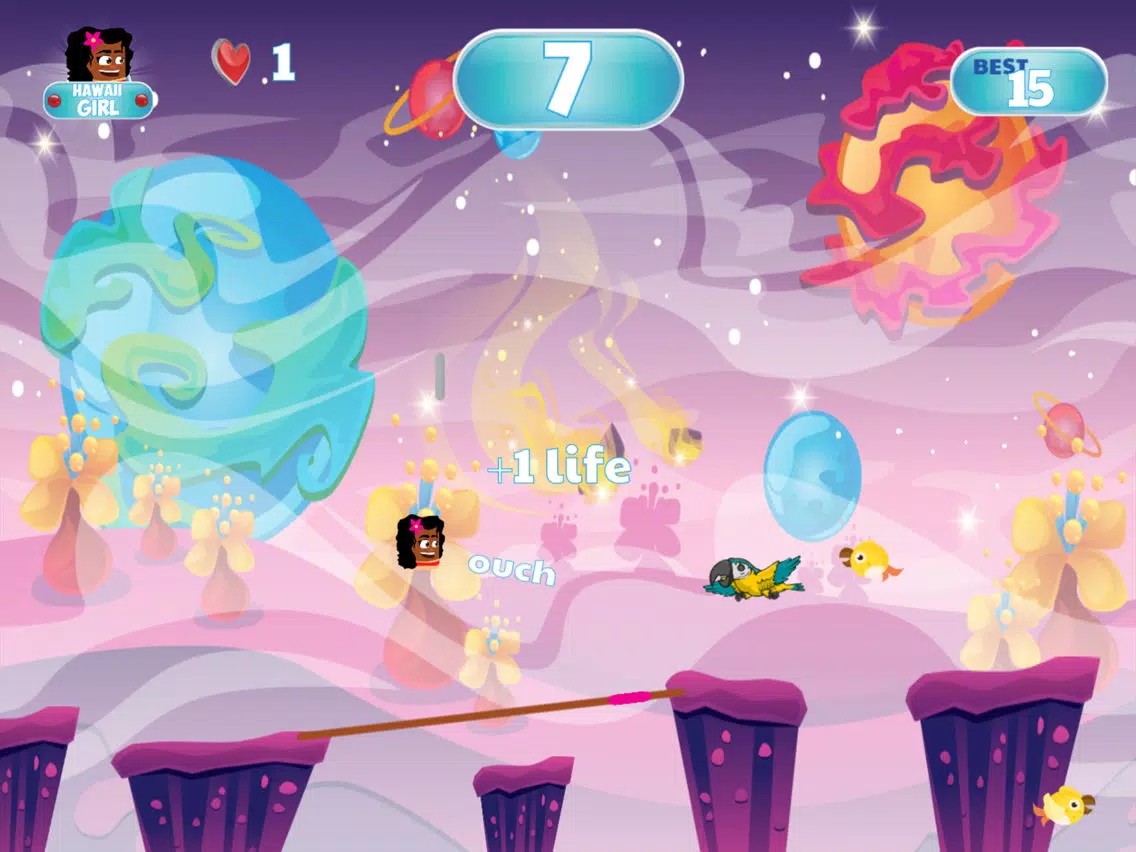 Tangkapan layar Hawaii Girl - Jumpy Game For Kids iPad 