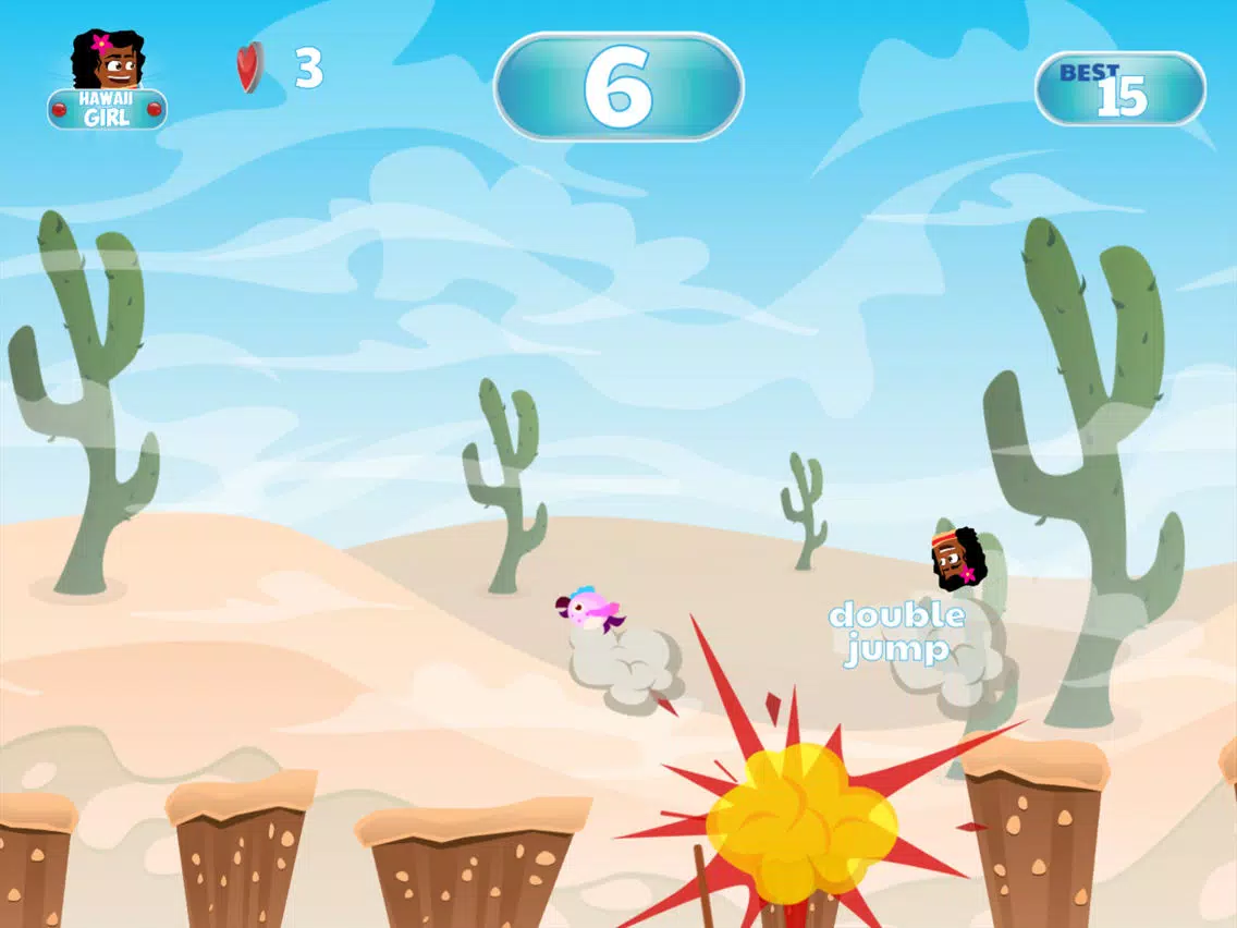 Tangkapan layar Hawaii Girl - Jumpy Game For Kids iPad 