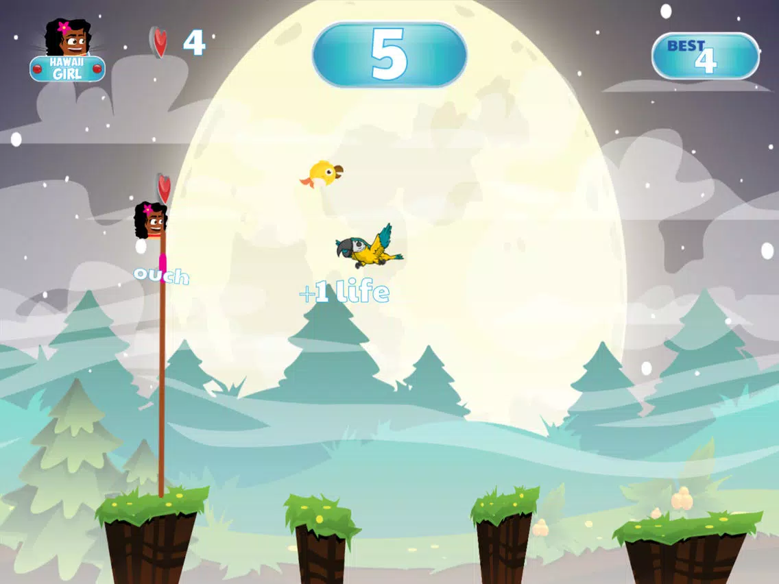 Tangkapan layar Hawaii Girl - Jumpy Game For Kids iPad 