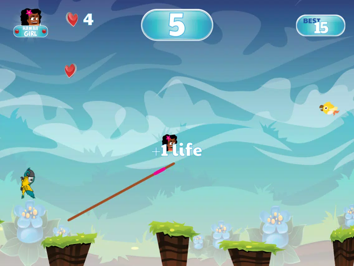 Tangkapan layar Hawaii Girl - Jumpy Game For Kids iPad 