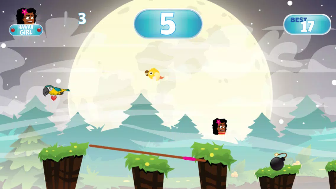 Tangkapan layar Hawaii Girl - Jumpy Game For Kids