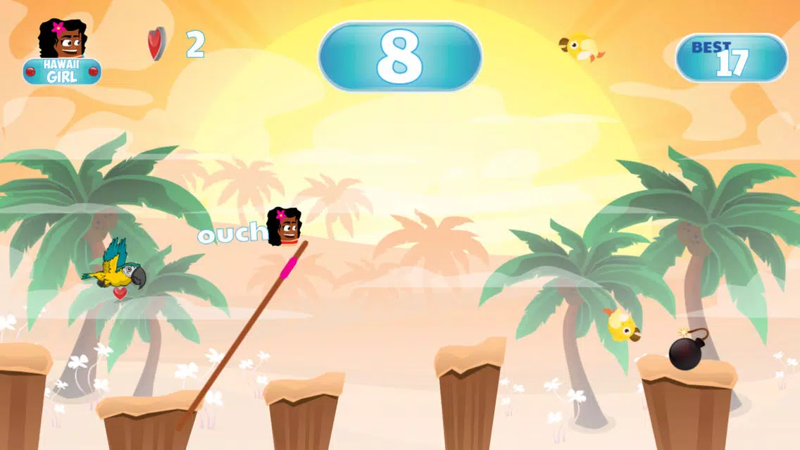 Tangkapan layar Hawaii Girl - Jumpy Game For Kids