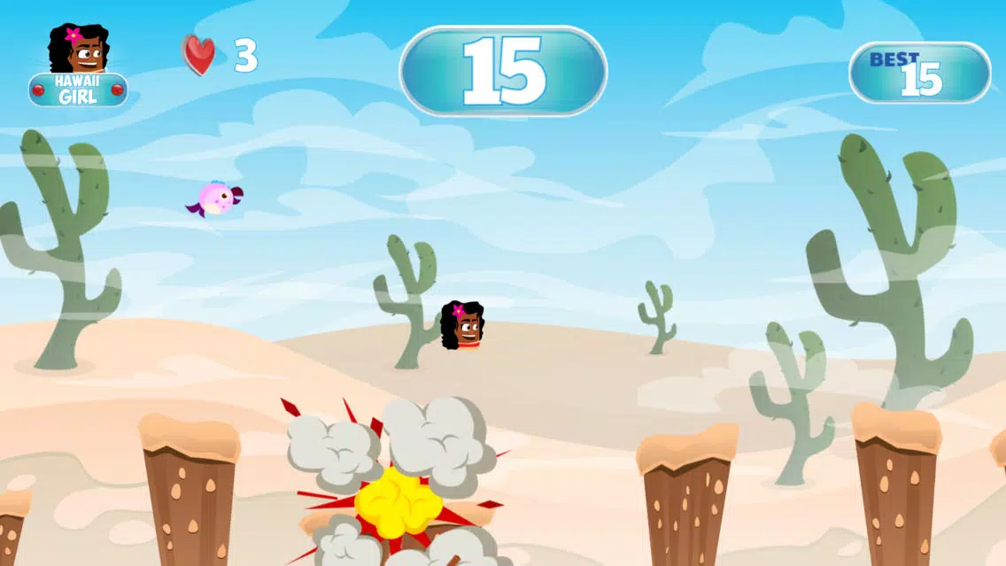 Tangkapan layar Hawaii Girl - Jumpy Game For Kids