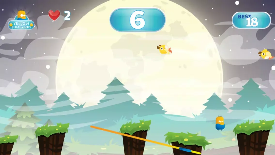 Screenshot di King the Yellow Jumpy Kid - Jump from Land to Land