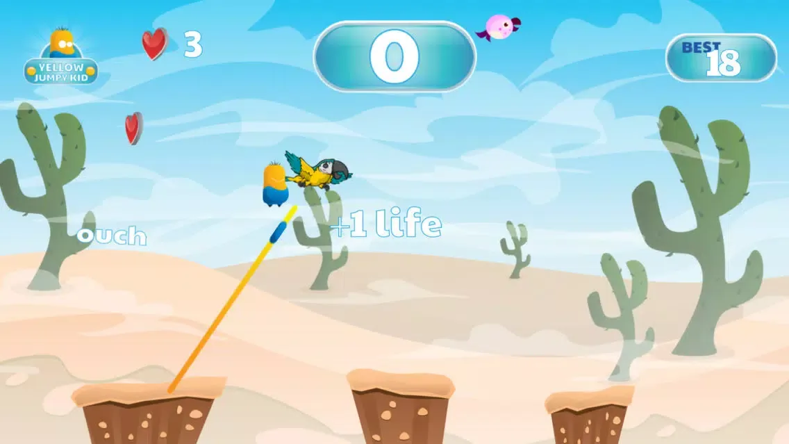 Screenshot di King the Yellow Jumpy Kid - Jump from Land to Land
