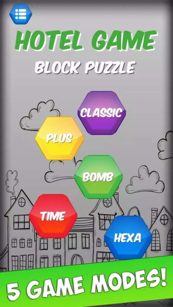 Captures d'écran de Free Block Puzzle Hotel - Train Your Brain