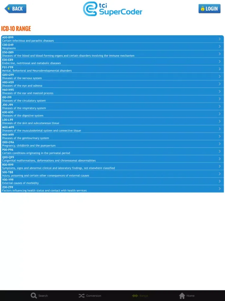 Screenshot di ICD-10 Search iPad