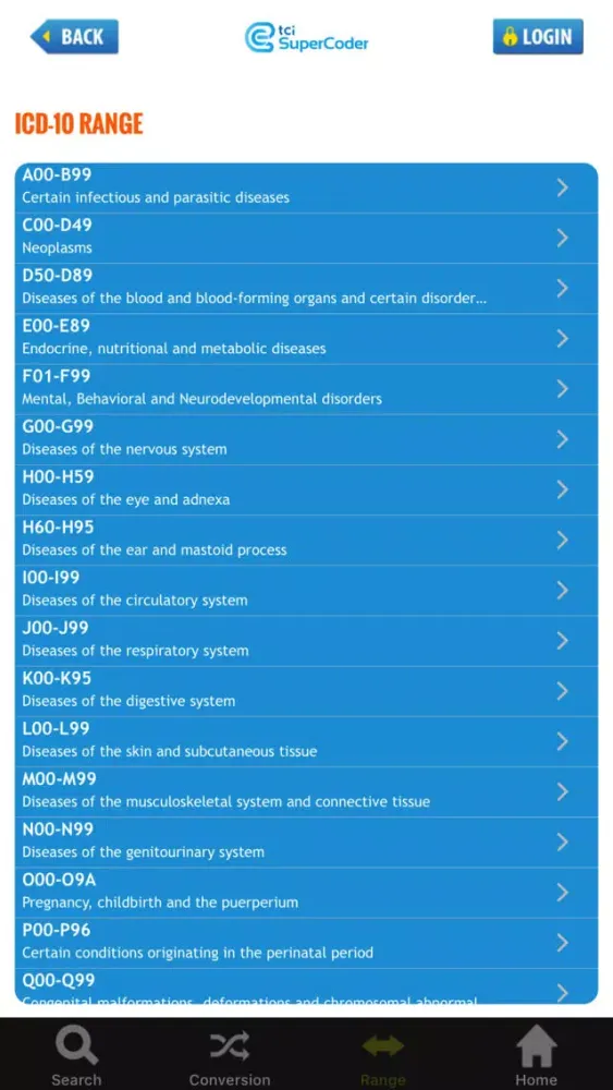 Screenshot di ICD-10 Search