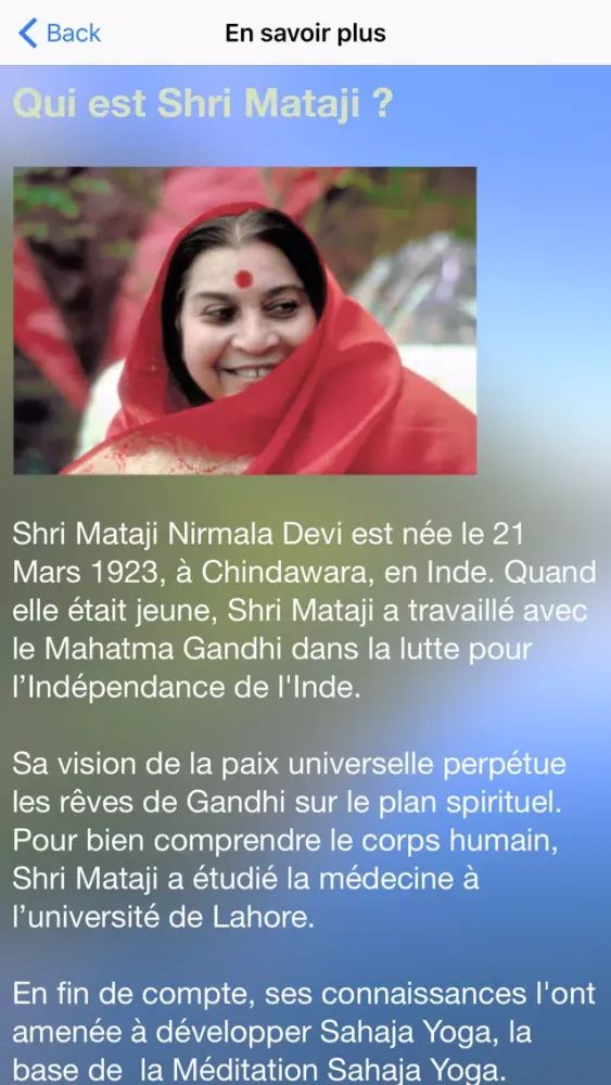 Ảnh chụp màn hình của SahajaYoga-Meditation-français