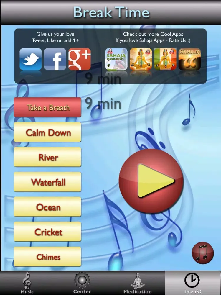 Zrzuty ekranu Sahaja Musical iPad 