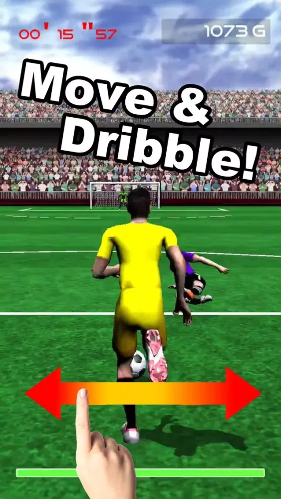 Tangkapan skrin Super Dribble Soccer