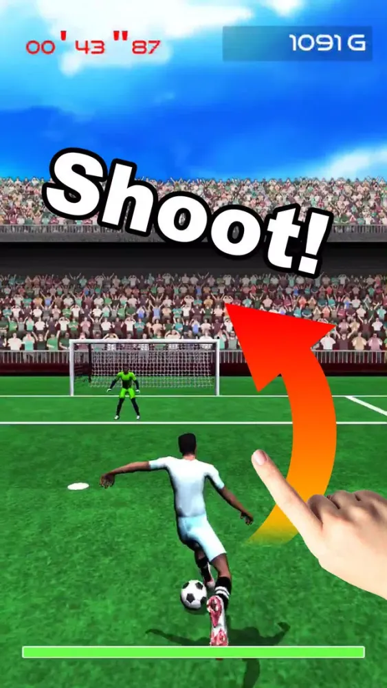 Tangkapan skrin Super Dribble Soccer