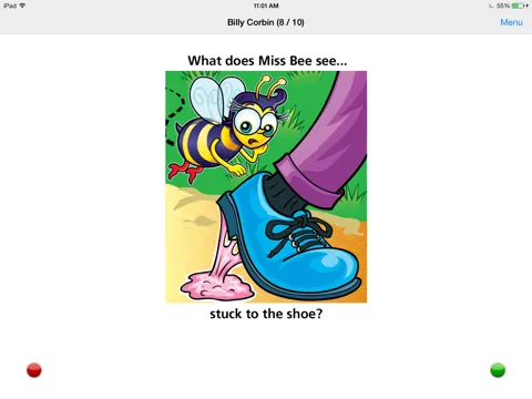 ภาพหน้าจอของ What Does Miss Bee See? Fun Deck iPad 