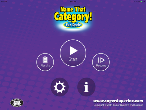 Tangkapan skrin Name That Category Fun Deck iPad 