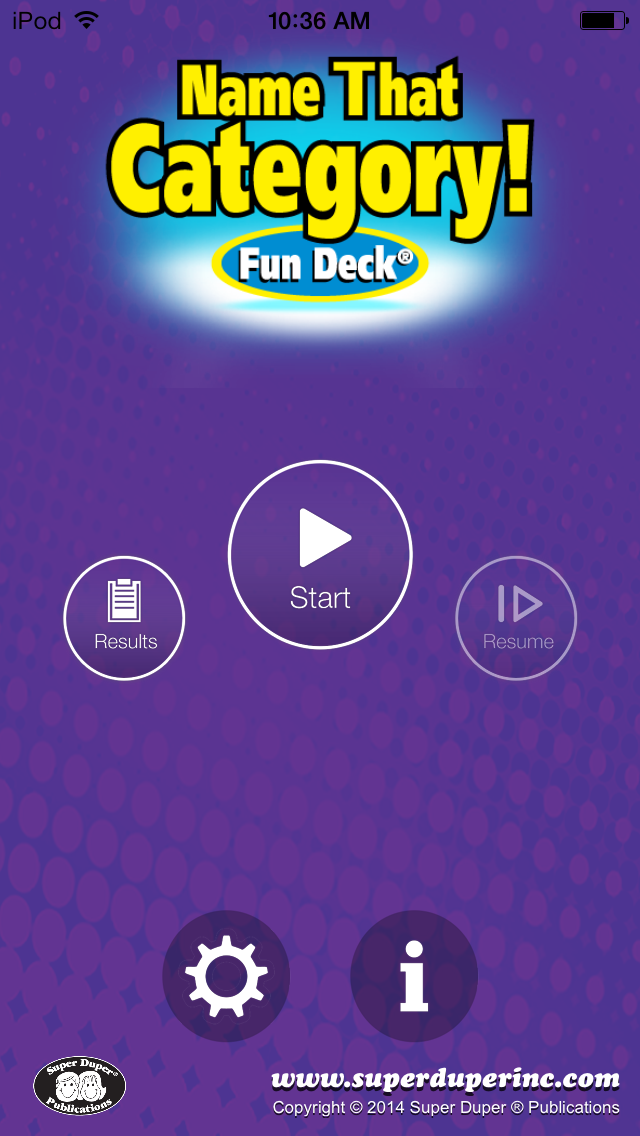 Tangkapan skrin Name That Category Fun Deck