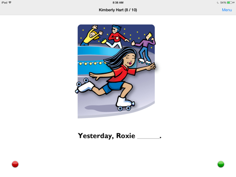 ภาพหน้าจอของ Regular Past Tense Verbs Fun Deck iPad 
