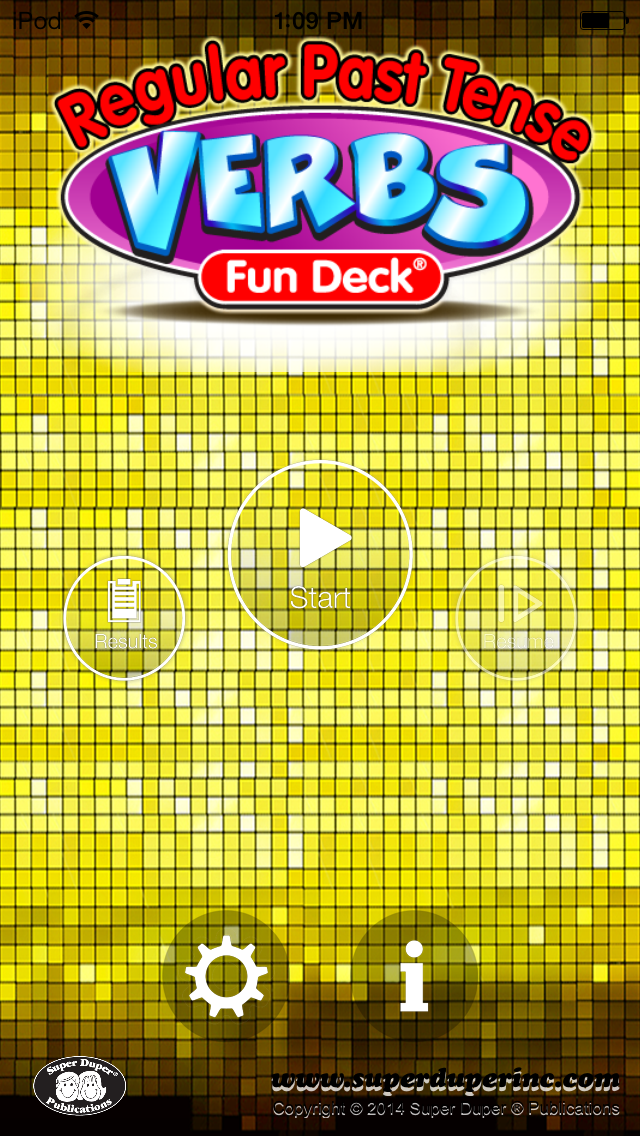 ภาพหน้าจอของ Regular Past Tense Verbs Fun Deck
