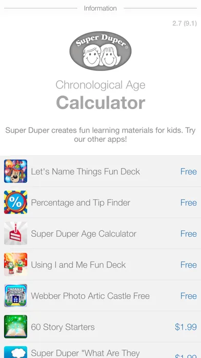 Super Duper Age Calculator Ekran Görüntüleri