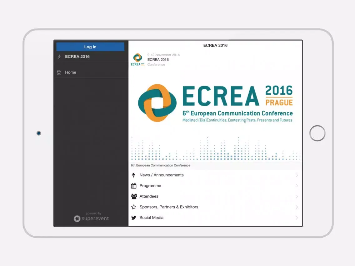 Ảnh chụp màn hình của ECREA 2016 iPad 
