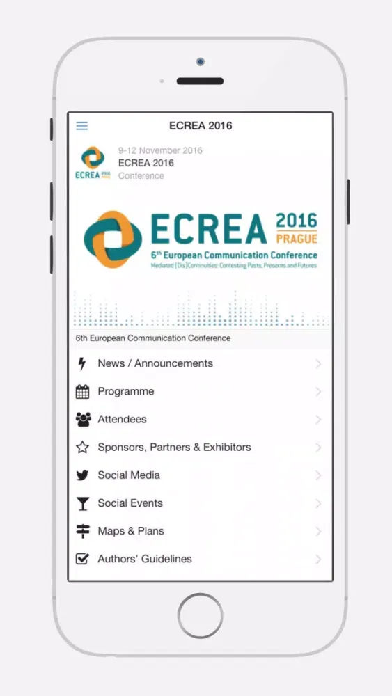 Ảnh chụp màn hình của ECREA 2016