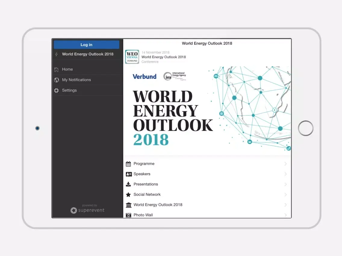 World Energy Outlook Vienna iPad  Ekran Görüntüleri