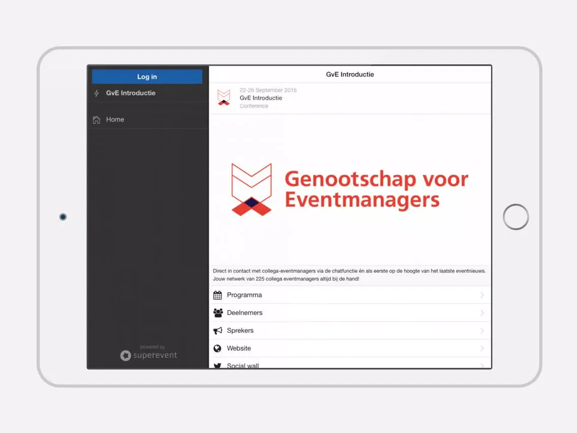 Genootschap voor Eventmanagers iPad  স্ক্রিনশট