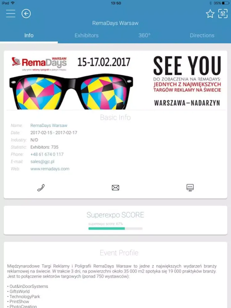 Zrzuty ekranu superexpo.com iPad 