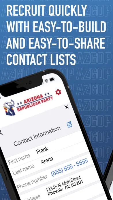 Captures d'écran de AZGOP Arizona Republicans